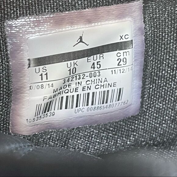 Air Jordan 1 high strap 342132-003 Black White Men Sz 11 2014 no straps - Picture 7 of 8